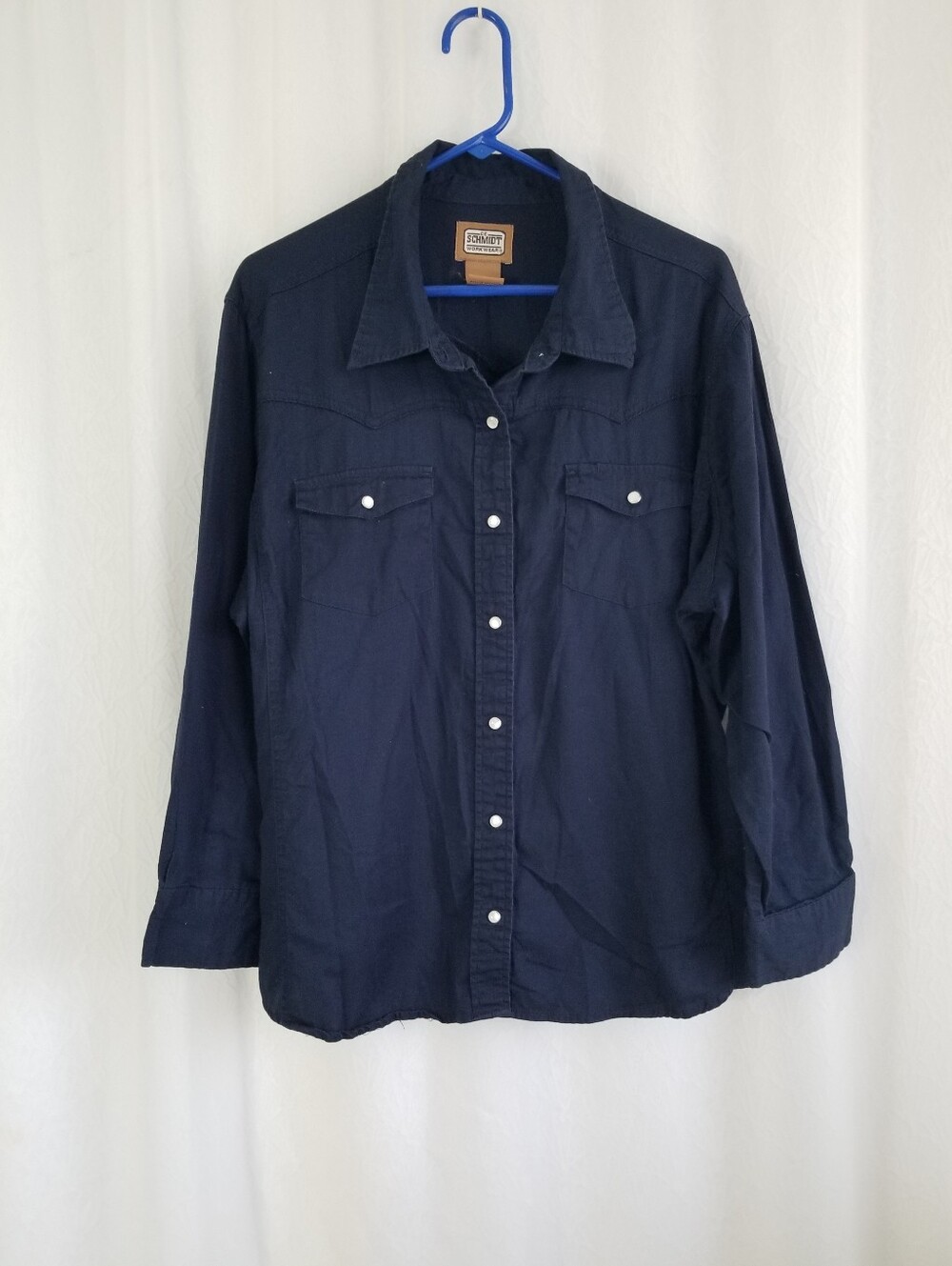 C E Schmidt Work Wear Navy Men's Button-Up Shirt